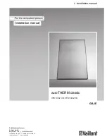 Vaillant aurotherm classic VFK 135/2 VD Installation Manual preview