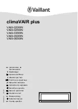 Предварительный просмотр 1 страницы Vaillant climaVAIR plus Manual