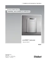 Vaillant ecoCRAFT exclusive VKK GB 1206/3-E R1 Installation And Maintenance Instructions Manual preview