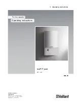 Vaillant ecoFIT pure 612 Operating Instructions Manual предпросмотр