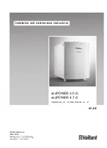 Предварительный просмотр 1 страницы Vaillant ecoPOWER 3.0 /2 Installation And Maintenance Instructions Manual