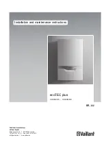 Vaillant ecoTEC plus VC 406/5-5 Installation And Maintenance Instructions Manual preview