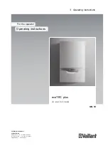 Vaillant ecoTEC plus VU 6/6-5 OVZ Series Operating Instructions Manual preview