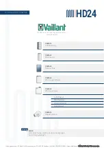 Preview for 2 page of Vaillant HD24 Manual