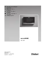 Предварительный просмотр 1 страницы Vaillant sensoHOME VRT 380f Operating And Installation Instructions