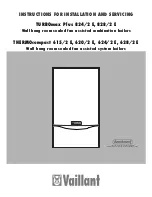 Предварительный просмотр 1 страницы Vaillant THERMOcompac SERIES Instructions For Installation And Servicing