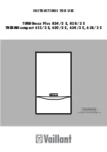 Vaillant THERMOcompact 615/2 E Instructions For Use Manual preview