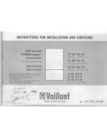 Vaillant THERMOcompact VC GB 182 EB Instructions For Installation And Servicing preview