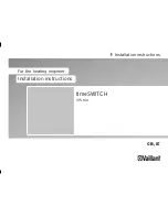 Vaillant timeSWITCH VTS 160 Installation Instructions Manual preview