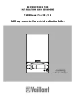 Vaillant TURBOmax Pro 2 E Instructions For Installation And Servicing предпросмотр