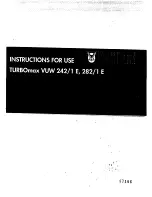 Vaillant TURBOmax VUW 242/1E Instructions For Use Manual preview