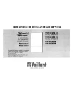 Vaillant VCW GB 242 EB Instructions For Installation And Servicing предпросмотр