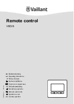 Vaillant VED/8 Operating Instructions Manual preview