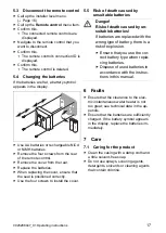 Preview for 17 page of Vaillant VED/8 Operating Instructions Manual