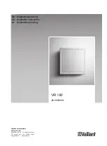 Vaillant VR 100 Installation Instructions Manual preview