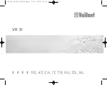 Preview for 1 page of Vaillant VR 31 Manual