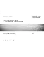 Vaillant VR 90 Operating And Installation Manual preview