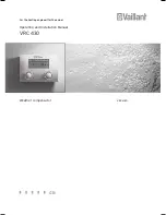 Preview for 1 page of Vaillant VRC 430 Operating and Operating And Installation Manual