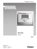 Vaillant VRC 700/2 Installation Instructions Manual preview