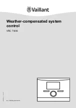 Vaillant VRC 700/6 Operating Instructions Manual preview