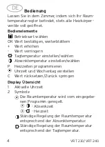 Preview for 4 page of Vaillant VRT 230 Operating and Manual