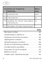 Preview for 6 page of Vaillant VRT 230 Operating and Manual