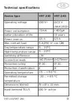 Preview for 13 page of Vaillant VRT 230 Operating and Manual