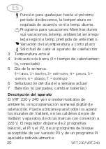 Preview for 20 page of Vaillant VRT 230 Operating and Manual