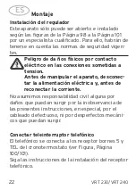 Preview for 22 page of Vaillant VRT 230 Operating and Manual