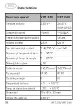 Preview for 58 page of Vaillant VRT 230 Operating and Manual