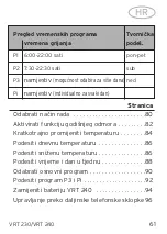 Preview for 61 page of Vaillant VRT 230 Operating and Manual