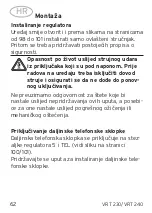 Preview for 62 page of Vaillant VRT 230 Operating and Manual