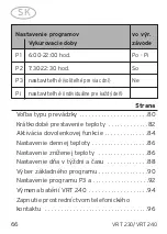 Preview for 66 page of Vaillant VRT 230 Operating and Manual