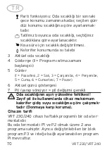 Preview for 70 page of Vaillant VRT 230 Operating and Manual