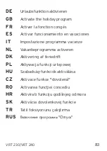 Preview for 83 page of Vaillant VRT 230 Operating and Manual