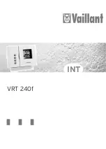 Предварительный просмотр 1 страницы Vaillant VRT 240f Operating & Installation Manual