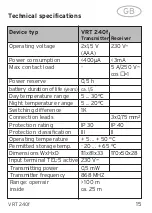 Предварительный просмотр 15 страницы Vaillant VRT 240f Operating & Installation Manual