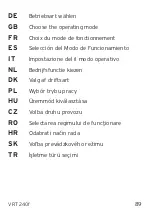 Предварительный просмотр 89 страницы Vaillant VRT 240f Operating & Installation Manual