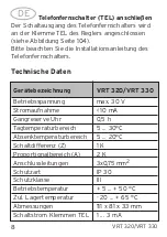 Preview for 8 page of Vaillant VRT 320 Operating And Mounting Manual