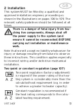 Preview for 13 page of Vaillant VRT 340f Manual