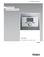 Предварительный просмотр 1 страницы Vaillant VRT 350 Operating Instructions Manual