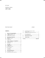 Предварительный просмотр 3 страницы Vaillant VRT 392 Operating And Installation Manual