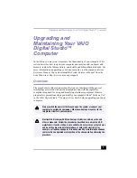 VAIO Digital Studio Upgrading And Maintaining предпросмотр