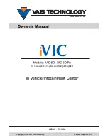 Preview for 1 page of Vais Technology iVIC-5D Owner'S Manual