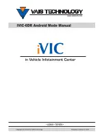 Предварительный просмотр 1 страницы Vais Technology iVIC-6DR Instruction Manual