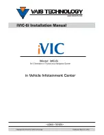 Vais Technology iVIC-6i Installation Manual preview