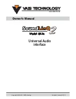 Vais Technology SoundLinQ2 SL2u Owner'S Manual preview