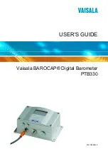 Vaisala BAROCAP PTB330 User Manual preview