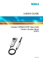 Vaisala CARBOCAP GM70 User Manual preview