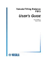 Предварительный просмотр 1 страницы Vaisala FB13 User Manual